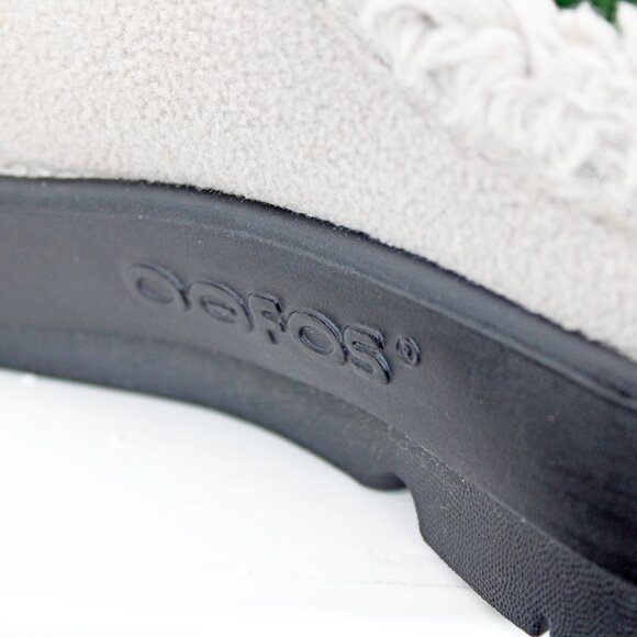 Oofos Men’s ‘OOcoozie’ Recovery Gray Vegan Sherpa SlipOn: Size US 10 - Picture 10 of 10